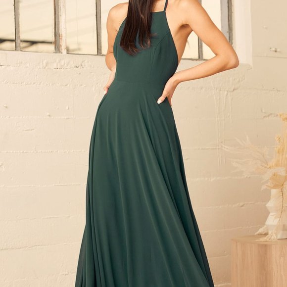 Lulus Mythical Kind of Love Maxi Dress, size M, Navy blue - Picture 2 of 6